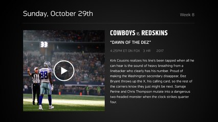 DDFP: Cowboys at Redskins Week 8 preview