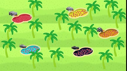 Disney Cars 3 Cruz Ramirez Watermelon Pool Colors for Children to Learn Finger Family Rhymes Songs