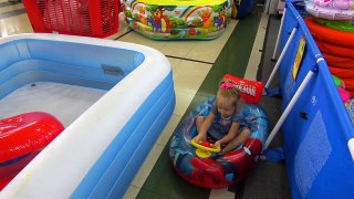 Bad Kid Driving Parents Car Play in the Pool Johny Johny Yes Papa Nursery Rhymes Songs for Babies-Owqxy9FtKrI