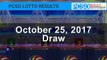 PCSO Lotto Results Today October 25, 2017 (6/55, 6/45, 4D, Swertres & EZ2)