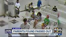 Man and woman found passed out in their car with kids inside