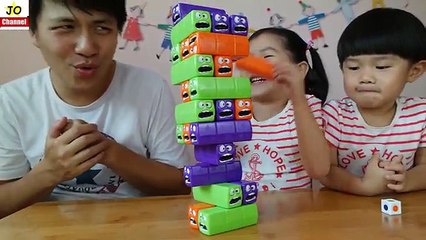 疊疊樂/層層疊蟲蟲 桌面遊戲 親子互動 玩具開箱 Wobbly Worms Tower Balancing Game Toys