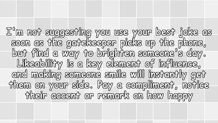 Tips for Getting Through Gatekeepers