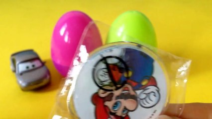 Surprise Eggs Cars Super Mario and The Smurfs-wfWUzSHKJCA
