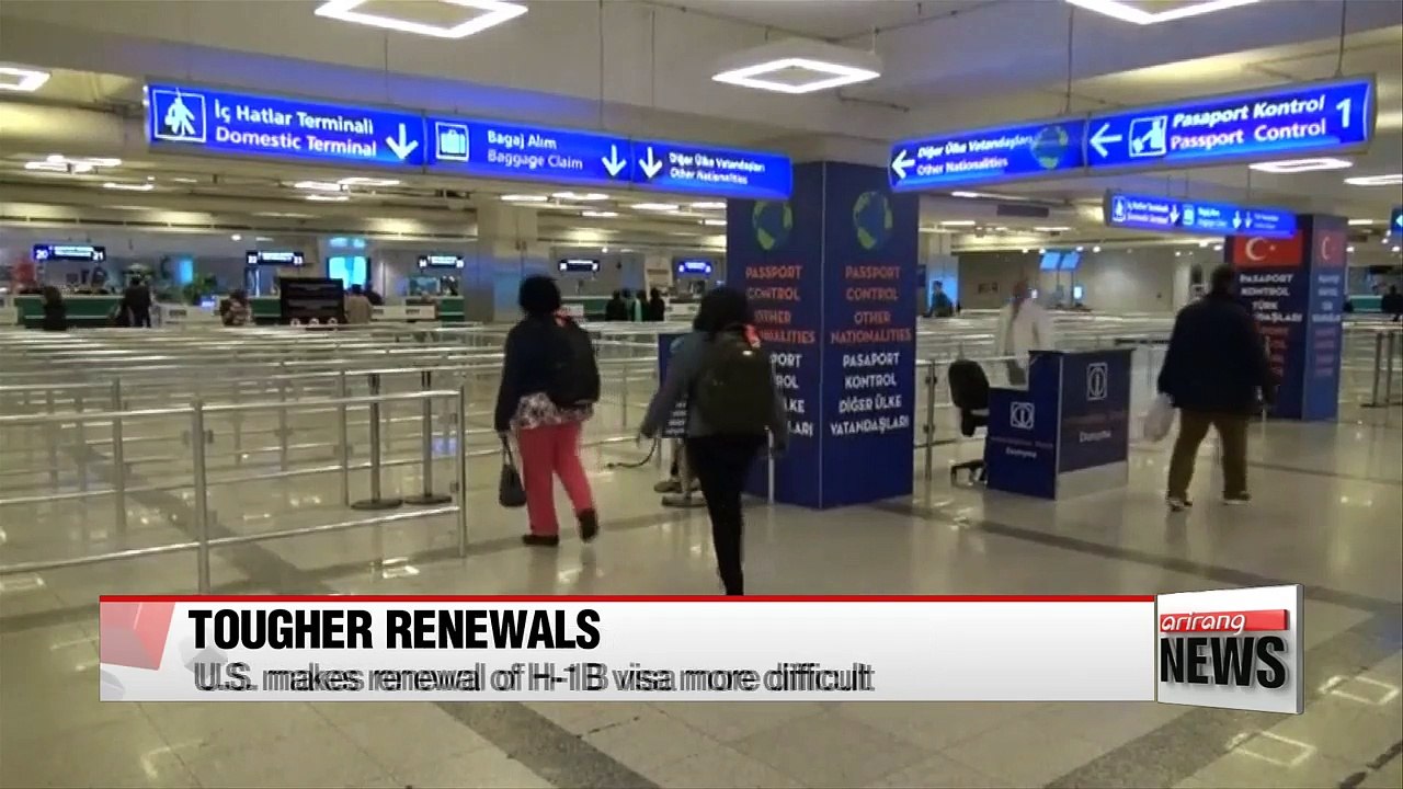 U.S. makes renewal of H-1B visa more difficult