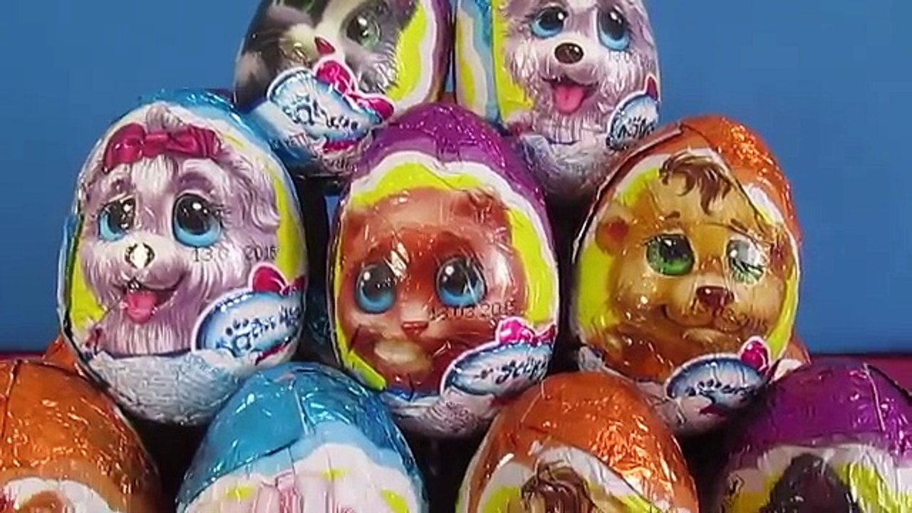 Шоколадные Сюрпризы 18 яиц от Лапусиков (18 surprise eggs)