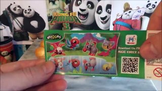 2016 Kung Fu Panda 3 Movie 24 Kinder Surprise Eggs Po - Kai - Mei Mei Toys
