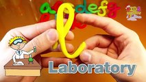 Letters & Colors in English ABCD Alphabet ABC Animals ABCDE Play Doh Clay Plastilina How To Write