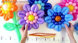 Герберы из шаров / Gerbera flower of balloons (Subtitles)