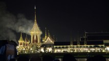 Relics picked from late Thai King's ashes
