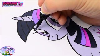 My Little Pony Coloring Book Twilight Sparkle Midnight Episode Surprise Egg and Toy Collector SETC