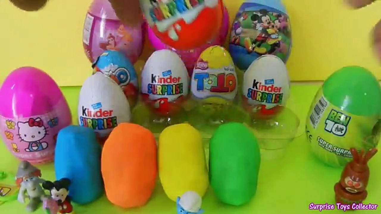 20 Surprise Eggs - Barbie, Hello Kitty, Disney Princess, Mickey Mouse Surprise Toys