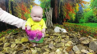 La muñeca bebé Lucía va de picnic al parque aventuras de la bebé