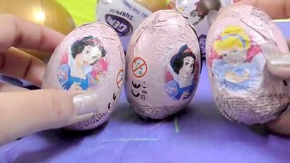 Disney princess Surprise egg colors changers surprise toys in Cadbury gems