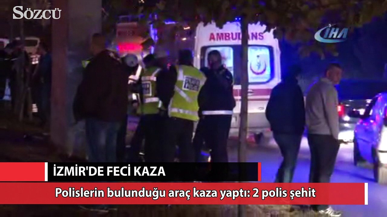 Polislerin bulunduğu araç kaza yaptı: 2 polis şehit