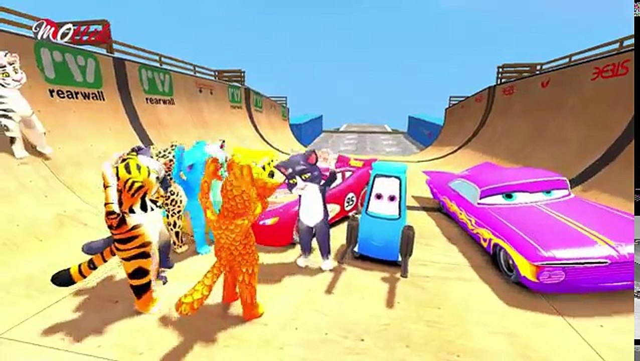 Говорящий Кот Том Тачки Молния Маквин и его Друзья Гвидо и Рамон Мультик про Машинки для детей