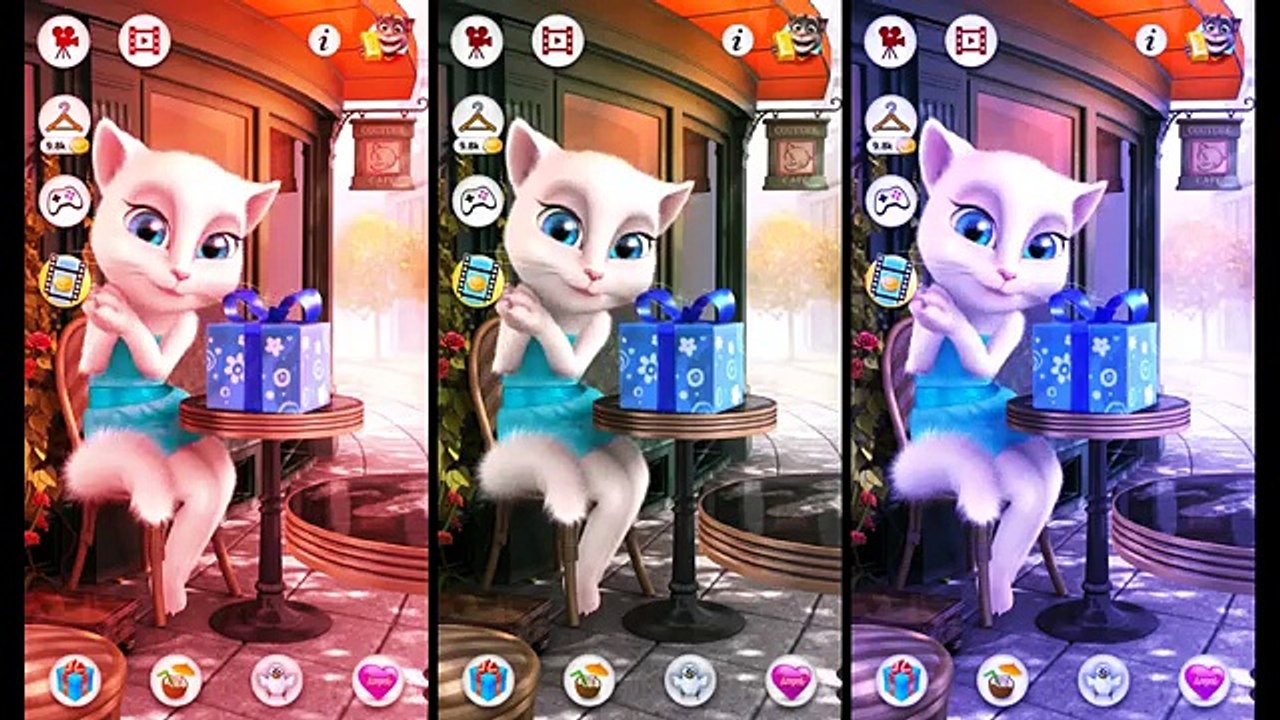 Talking Tom and Friends Colors Reaction Compilation Cat and Dog Animals Funny Videos