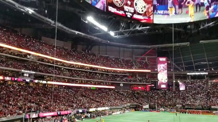 Atlanta United atmosphere during MLS Playoffs
