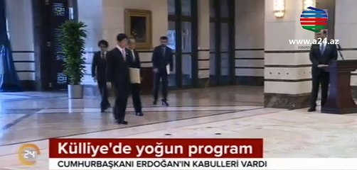 Azərbaycanlı səfirin xanımı və uşaqları Ərdoğanla görüşdü