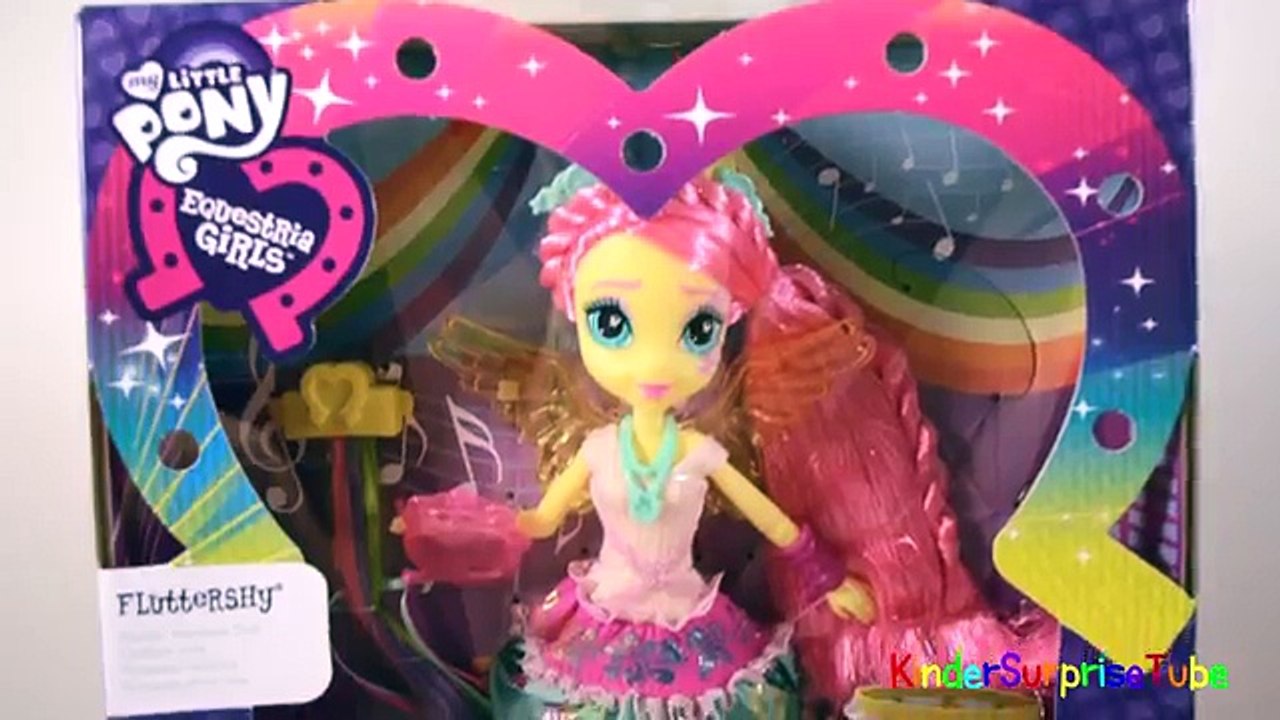 Обзор на куклу Май Литл Пони Девушки Эквестрии Флатершай Ренбоу Рокс MLP Fluttershy Doll Review