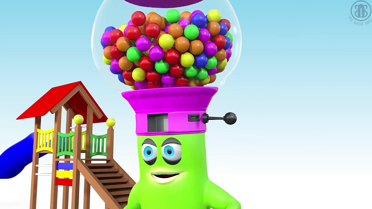 Learn Colors with WOODEN FACE HAMMER XYLOPHONE 3D CRYING BABY Lollipops Soccer Balls for Kids