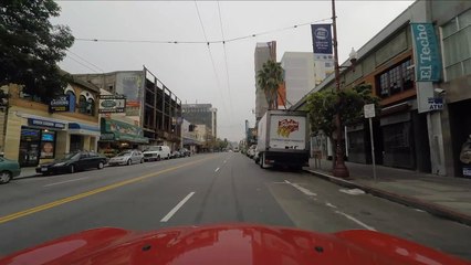Driving in the Mission from 17th to 26th Streets in San Francisco