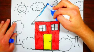 FOR KIDS: How To Draw A House