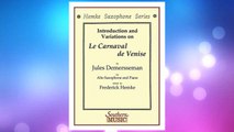 Download PDF Le Carnaval De Venise Alto Saxophone And Piano (Hemke Saxophone) FREE