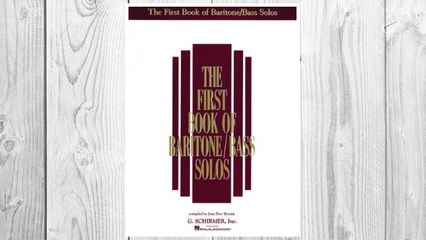 Download PDF The First Book of Baritone/Bass Solos FREE
