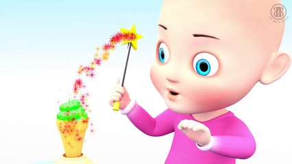 Baby Colorful Magic ICE CREAMS - Learn Colors with 3D Ice cream for Kids Children Toddlers