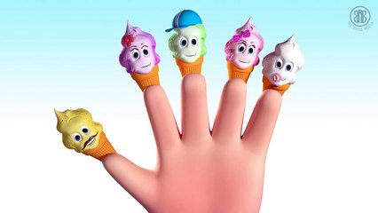 Ice Cream Finger Family Song - 3D Nursery Rhyme for Children Kids Toddlers