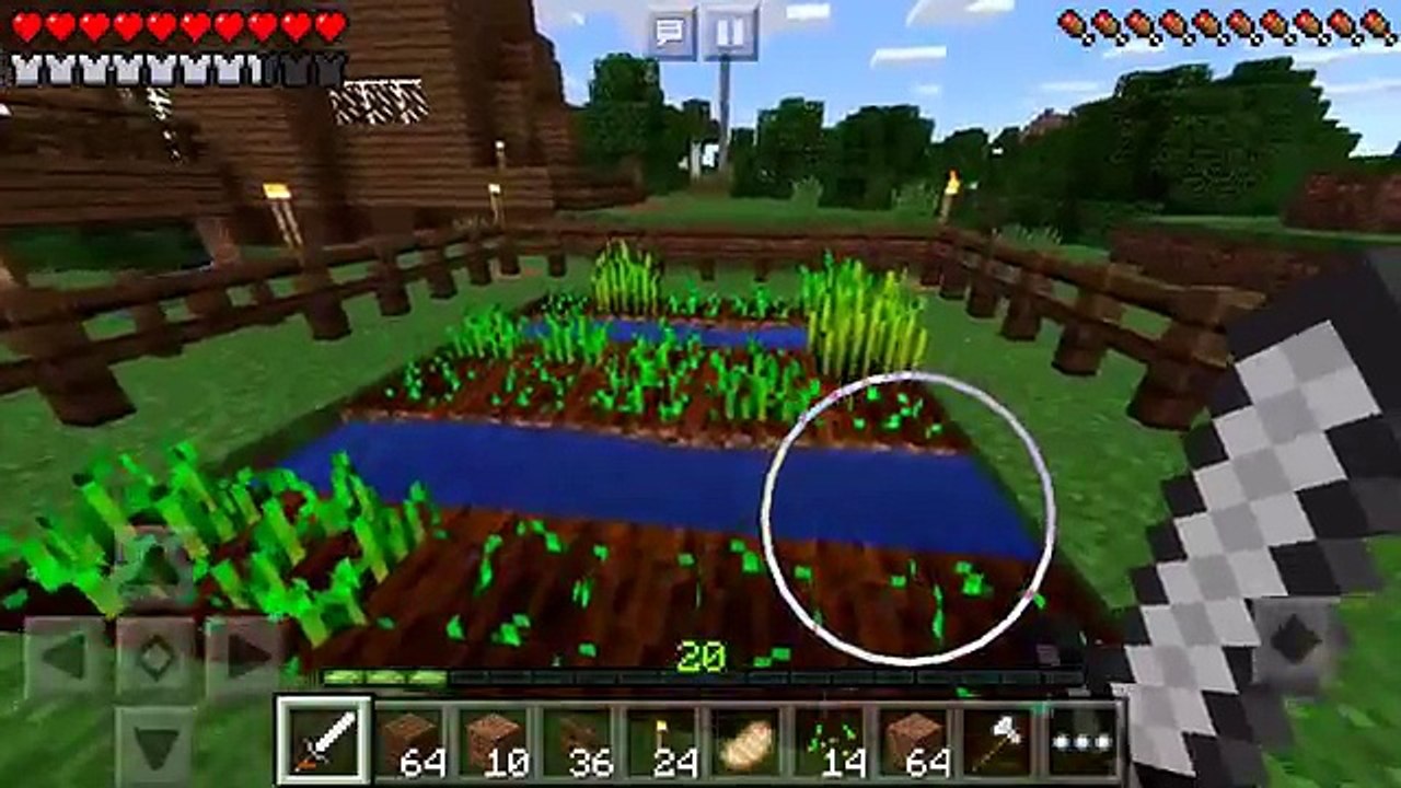#6 Выживание в Майнкрафте на Телефоне :) Minecraft PE 0.14.0 на русском - Кока Плей