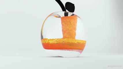 3D Learn Colors with Crystal Apple for Children - Fruit Colours for Kids Toddlers Learning