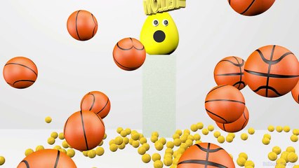 3D Learn Colors with Surprise Eggs Ball Show for Kids Cream Chocolates FUN