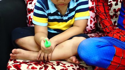 Bad Baby & Spiderman go to fishing, funny for Children, Toddlers and Babies, Nursery Song for Kids