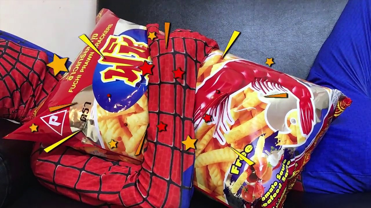 Learn colors bad baby take superhero chips crying prank! Nursery Rhymes song for kids