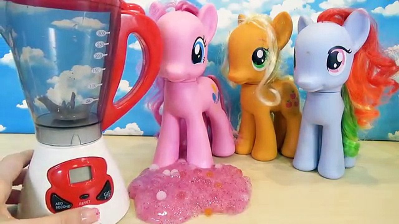 HomeMade Slime Squishy Blender! My Little Pony Slime Pinkie Apple Jack Rainbow Dash Doctor Squish