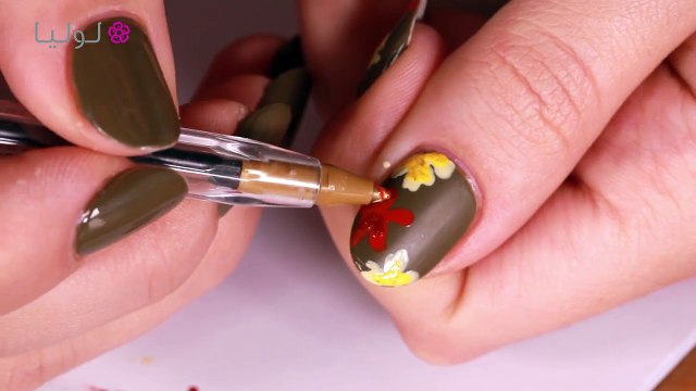 Flowery Fall Nails 2017 | مناكير خريف 2017 مع نور