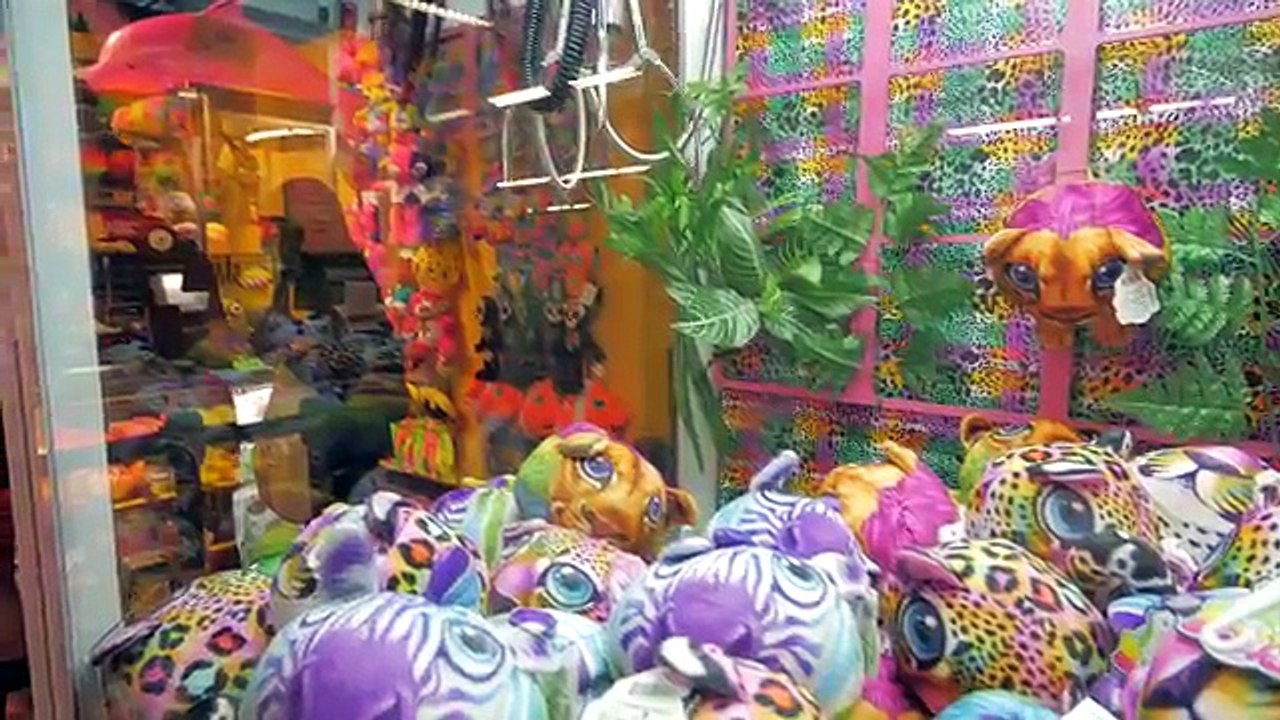 Claw machines and ticket games at Great Wolf Lodge arcade! | The Crane Couple