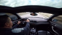 Un mec en BMW s'amuse à slalomer à grande vitesse entre les voitures.. Fail !