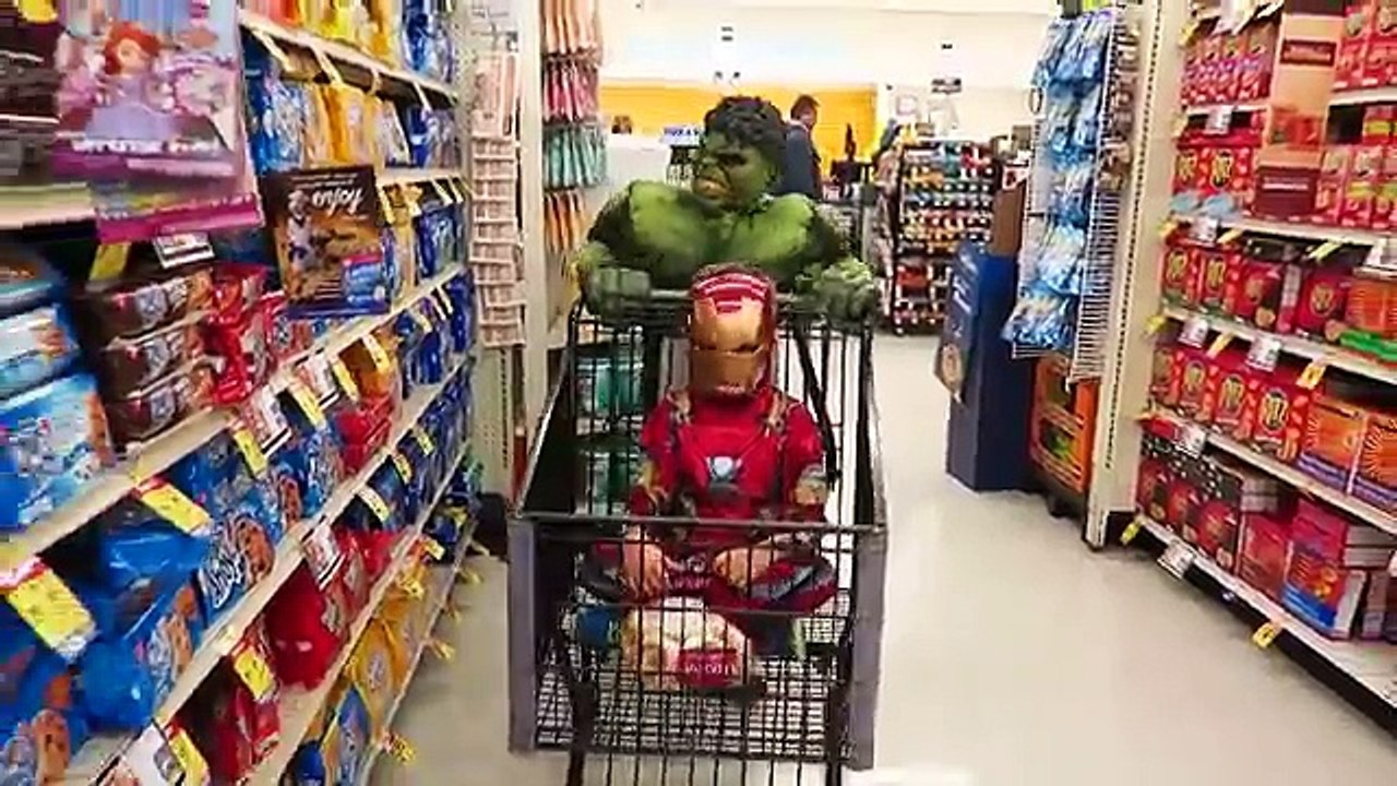 Spider-man & Bad Baby ELSA Crying for Lollipop New Episode! Gumball Pool Slide Superheroes Play Doh