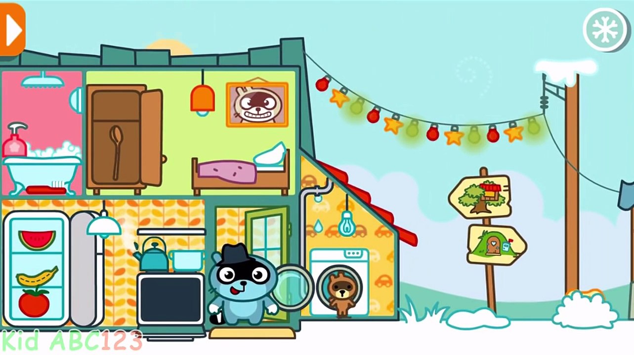 Pangoland Christmas - Pango, Piggy, Fox Cartoon - Game Activities for Kids