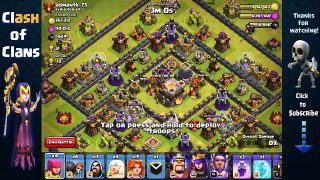 Clash of Clans - Strongest TH11 Attack Strategy | Mass Valkyrie + Archer Queen Walk