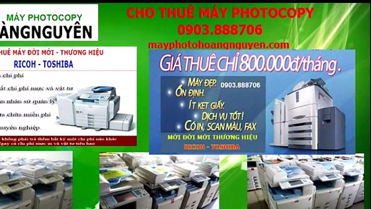 Cho thuê máy photocopy Ricoh Toshiba công nghiệp giá rẻ