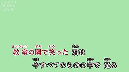 【カラオケ・月がきれいOP】イマココ  東山奈央 (fulloff)
