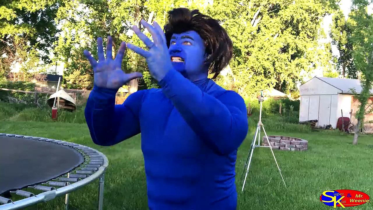 Blue Hulk & Blue Spiderman with Super Kid Real Life Magic Potion _ Kids Movie In Real Life-CqrGAfDCuRE