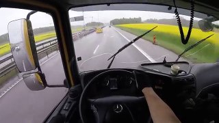 DHL Truck Driving - Commentary, Mercedes, GoPro Session POV view. VLOG MAY 2016 #1