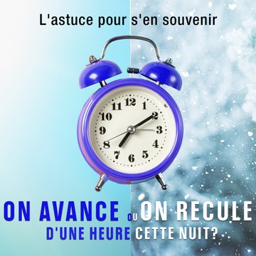Le passage à l'heure d'hiver, on avance ou on recule?