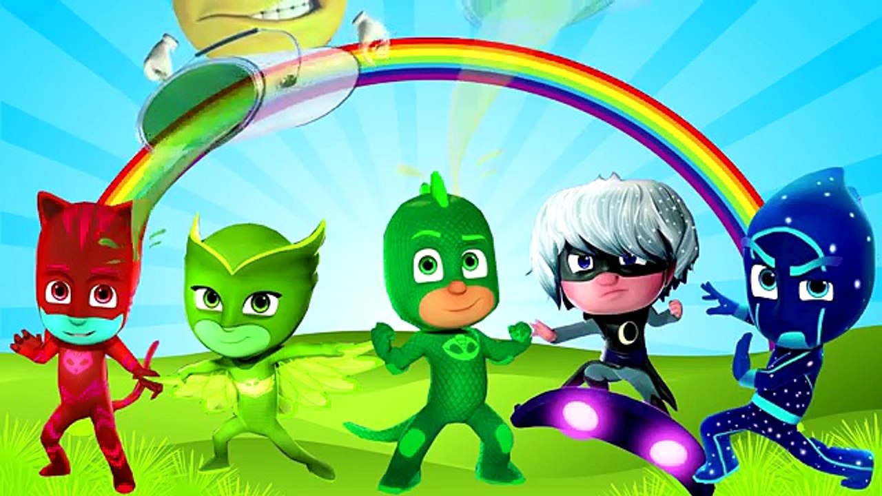 Герои в Масках PJ MASKS Щенячий патруль Барбоскины Учим цвета