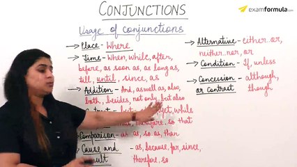 Conjunctions for ssc cgl, sbi, ibps, rrb, railways (Part 3) - English Grammar